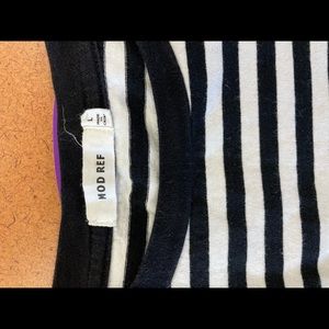 Black and white striped long sleeve